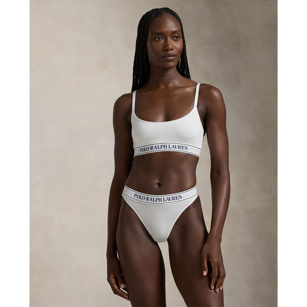 Repeat-Logo Low-Rise Thong