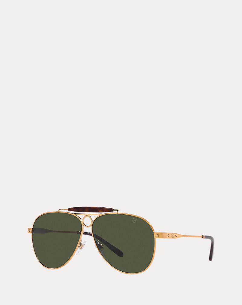 Automotive Metal Pilot Sunglasses Ralph Lauren 1