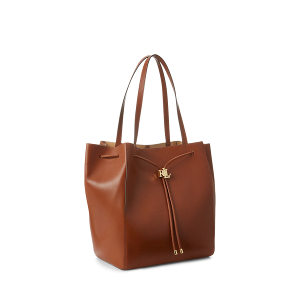 Leather debby drawstring bag ralph lauren cheap