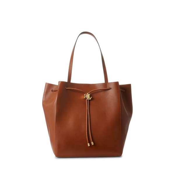 Leather Medium Andie Drawstring Tote Lauren 1