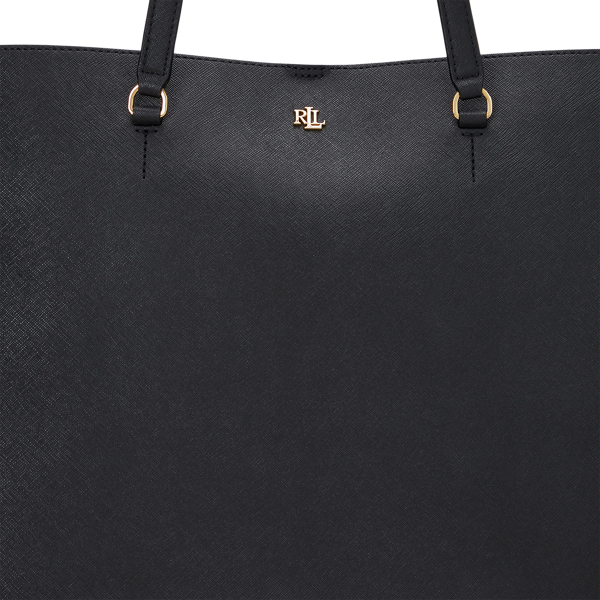 Lauren Ralph Lauren Ralph Lauren Crosshatch Leather Large Karly Tote -  ShopStyle