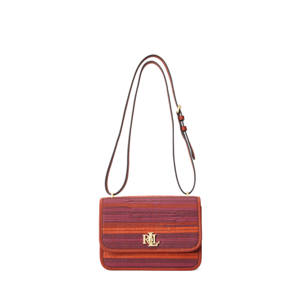 Striped Woven Leather Medium Sophee Bag