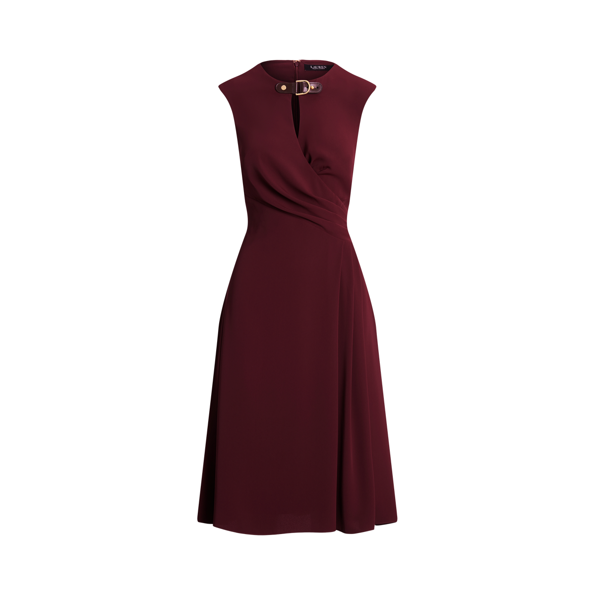 Ralph lauren deals maroon dress