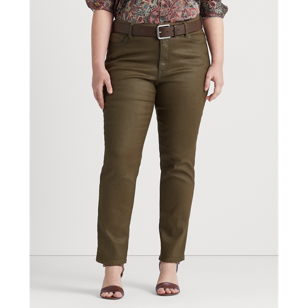 Khaki green cheap jeans womens