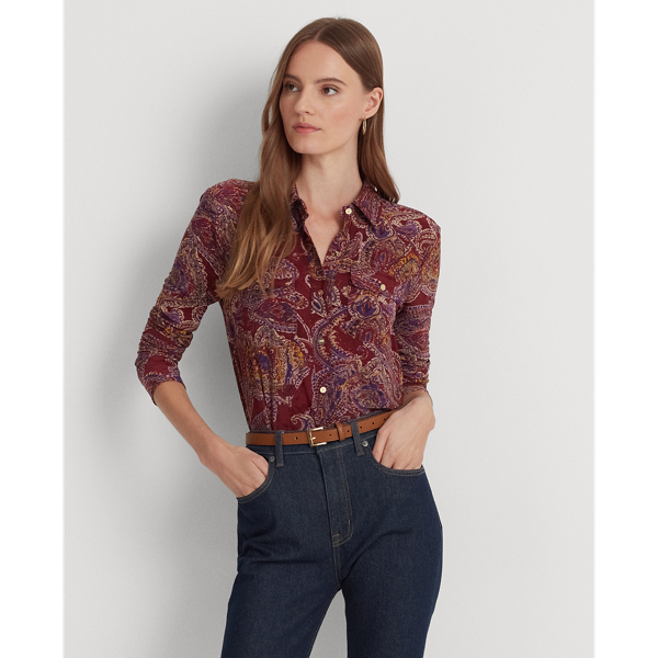 Paisley Stretch Jersey Shirt