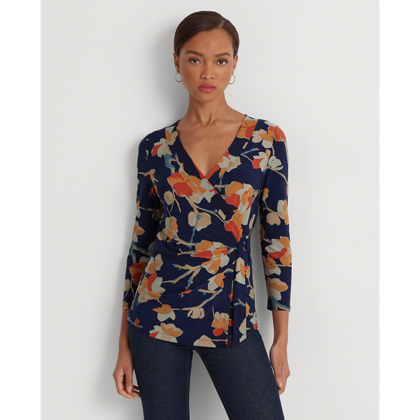 Floral Stretch Jersey Top