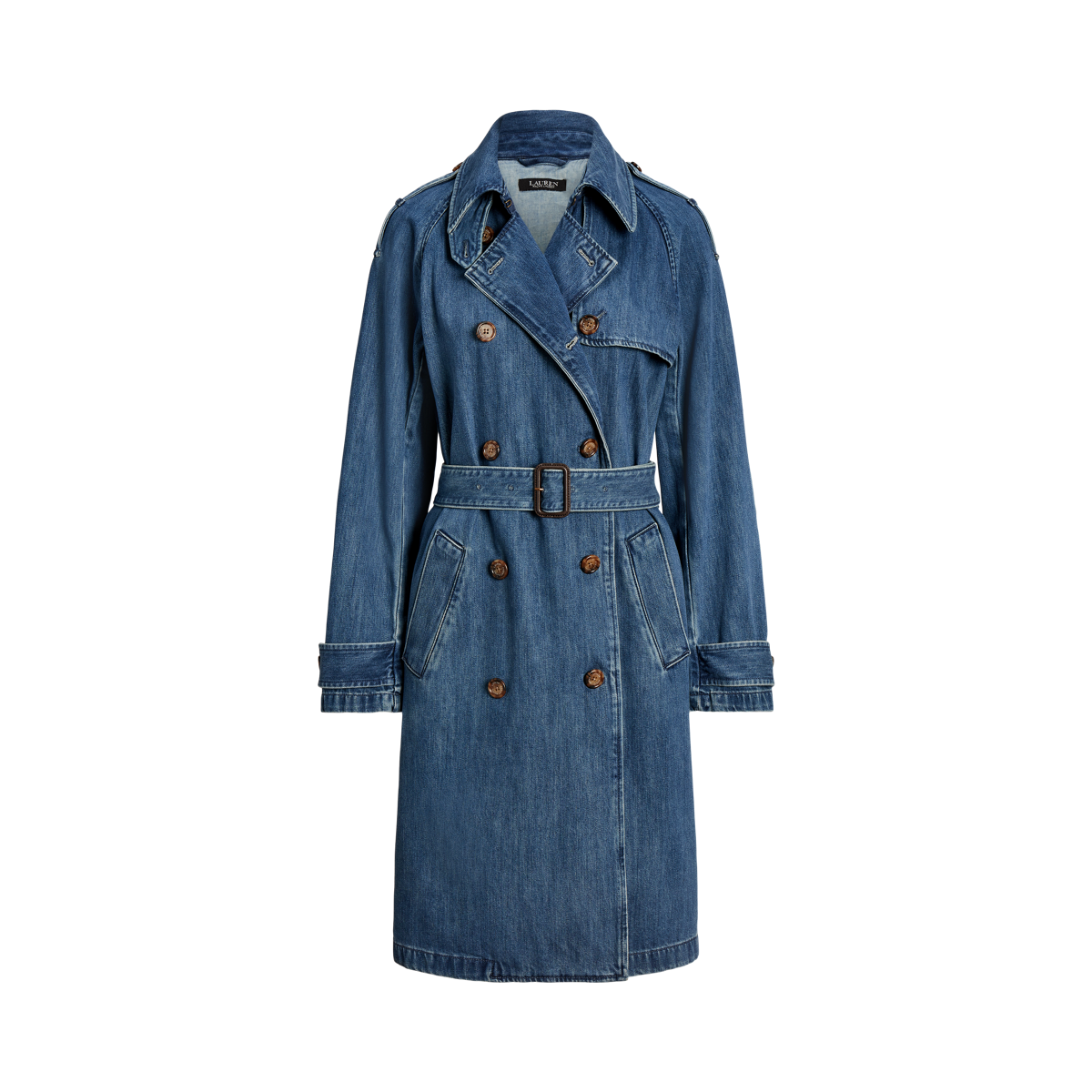 Denim trench coat womens outlet