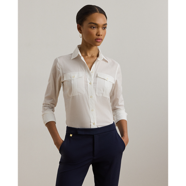 Classic Fit Cotton Voile Shirt Lauren 1