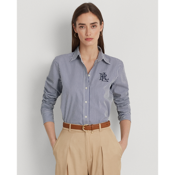 Striped Cotton Broadcloth Shirt