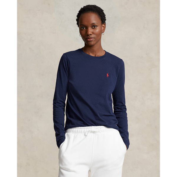 Long-Sleeve Jersey Crewneck T-Shirt Polo Ralph Lauren 1