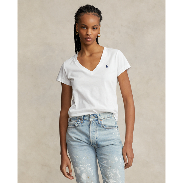 Cotton Jersey V-Neck T-Shirt Polo Ralph Lauren 1