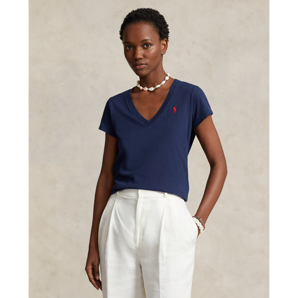 Cotton Jersey V-Neck T-Shirt Polo Ralph Lauren 1