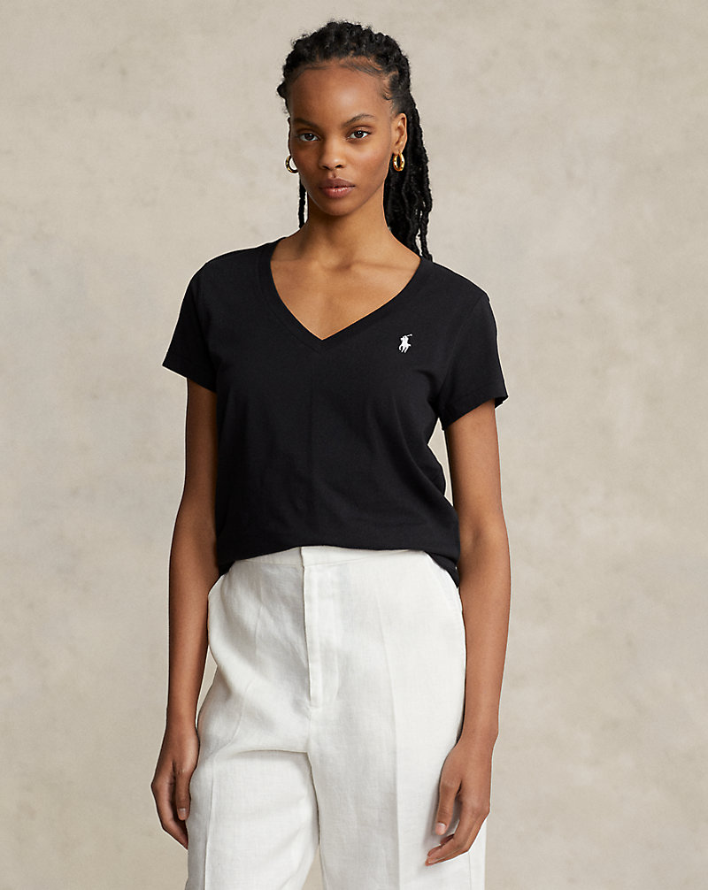 Cotton Jersey V-Neck T-Shirt Polo Ralph Lauren 1