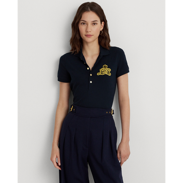 Embroidered Pique Polo Shirt