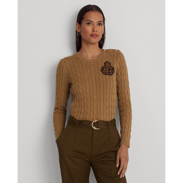 Bullion Cable-Knit Cotton Jumper