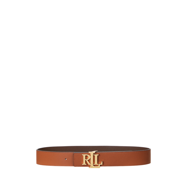 Reversible Pebbled Leather Wide Belt