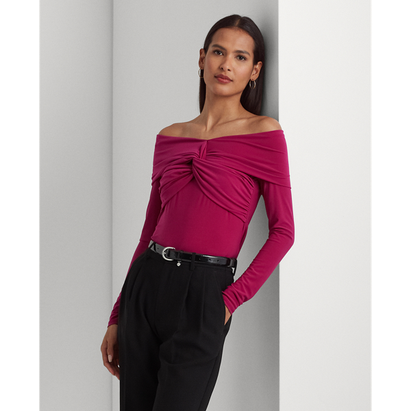 Jersey Off-the-Shoulder Top