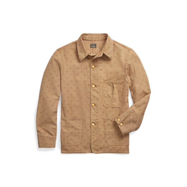 Print Reverse-Twill Utility Jacket