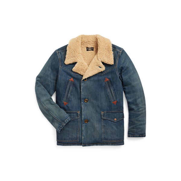 RRL Hitching Fleece-Denim Ranch Jacket L