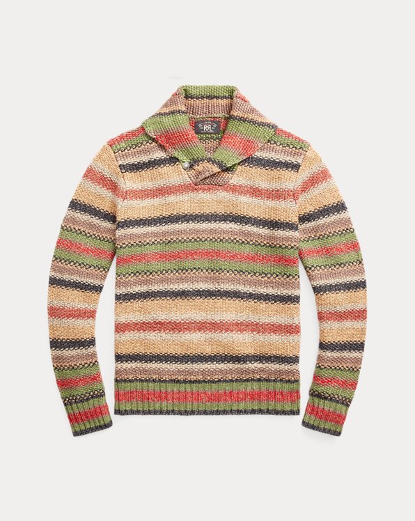 Striped Linen-Blend Sweater