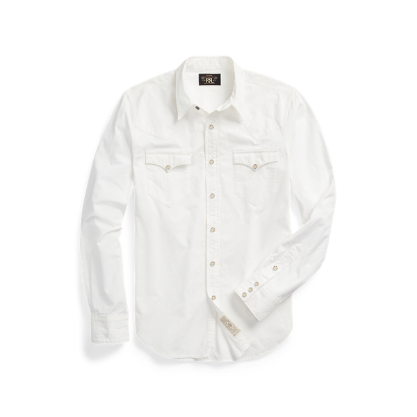 Slim Fit Poplin Western Shirt RRL 1