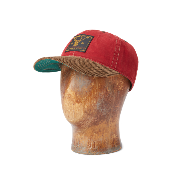 Oilcloth Ball Cap for Men Ralph Lauren EC