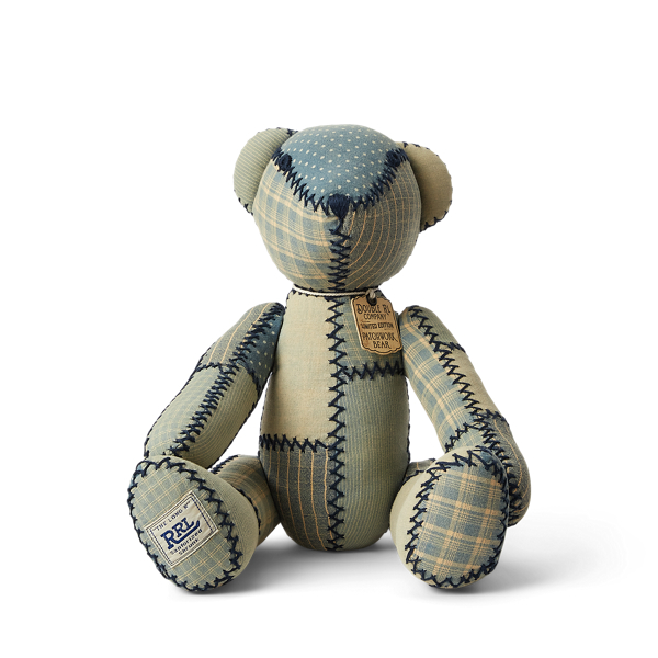 Limited-Edition Indigo Patchwork Bear
