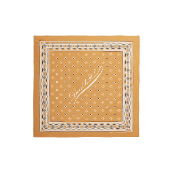 Diamond-Print Cotton Bandanna
