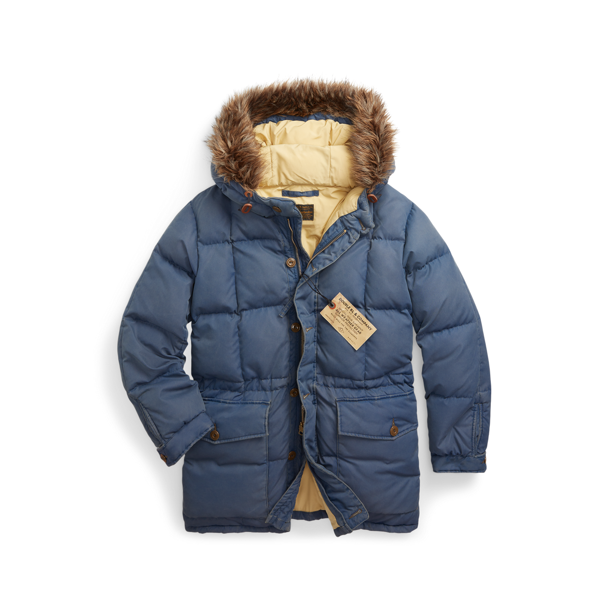 Lauren ralph lauren quilted faux fur jacket top