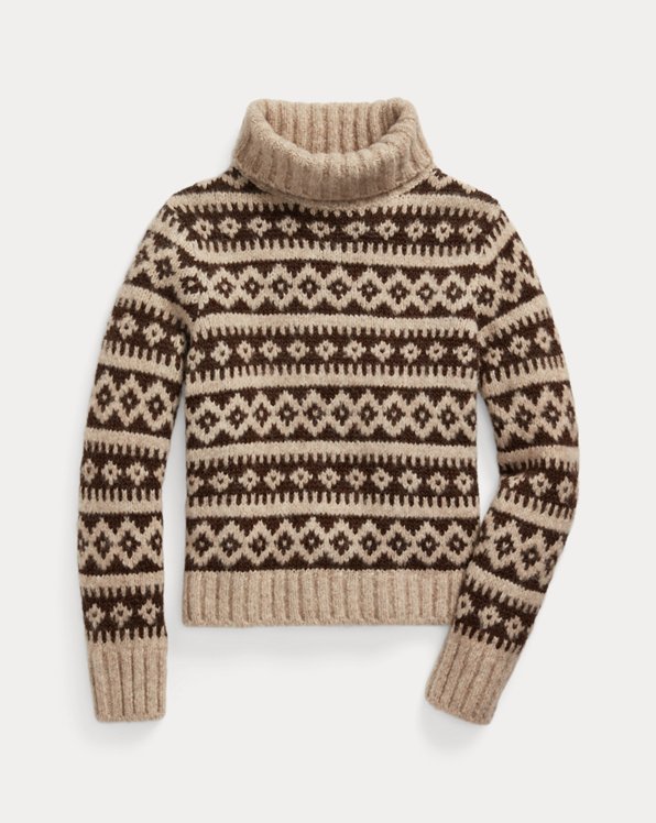 Alpaca Wool-Blend Turtleneck Sweater