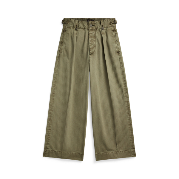 Cotton Cropped Wide-Leg Pant RRL 1