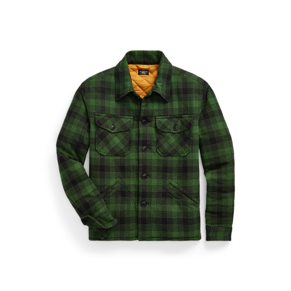 Plaid Cotton-Linen Overshirt