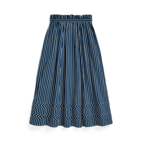 Striped drawstring on sale skirt