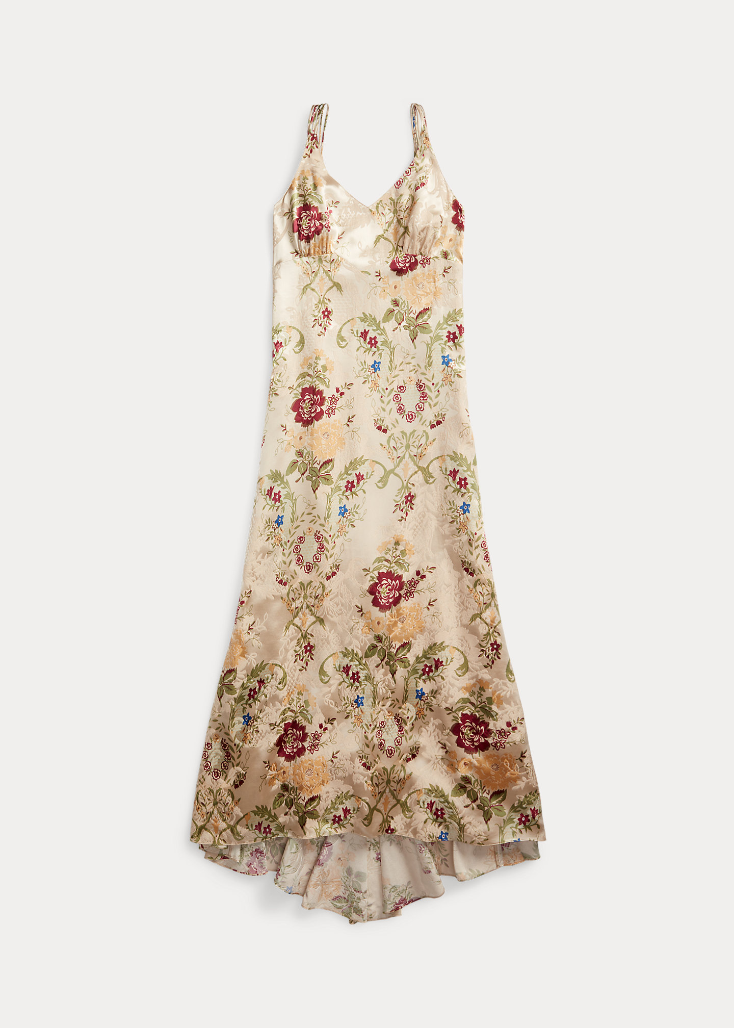 Floral Silk-Blend Jacquard Dress