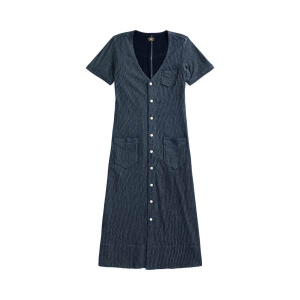 Indigo Cotton Jersey Dress