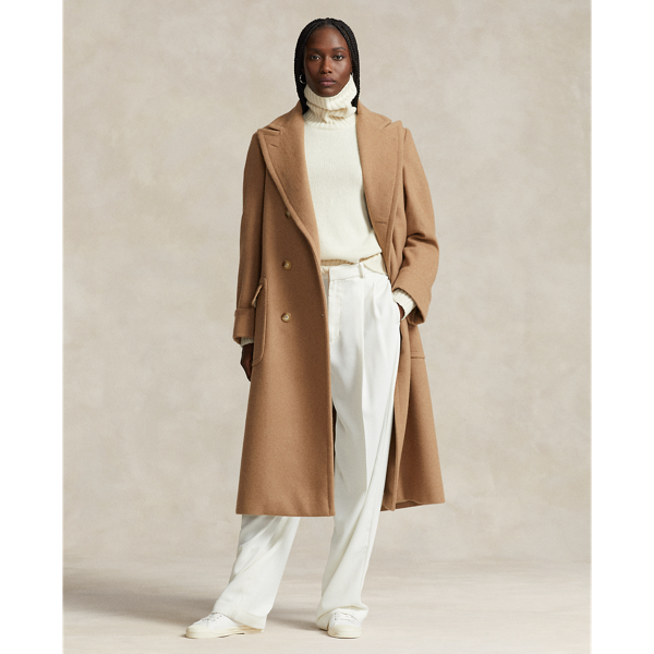 Camel-Hair Twill Long Polo Coat Polo Ralph Lauren 1