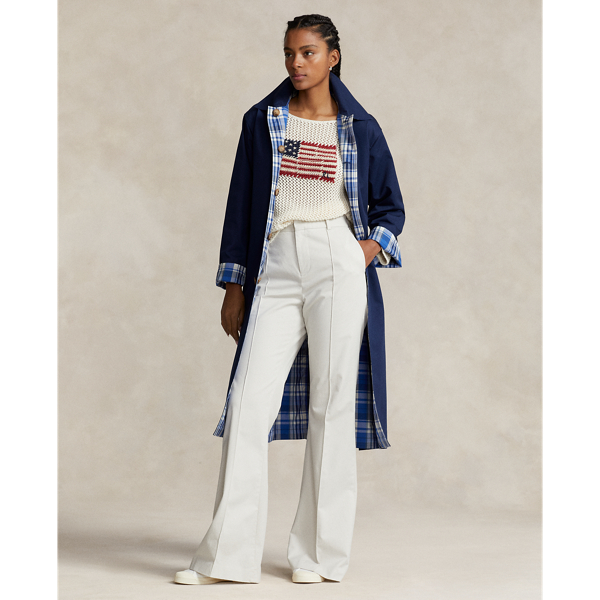 Reversible Cotton Long Car Coat