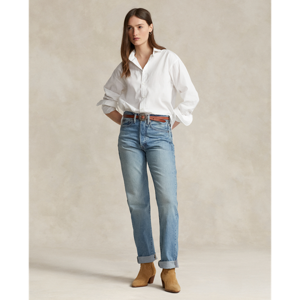 Jeans Mujer Jeans Ralph Lauren Mujer Hollis Corte Recto Azul