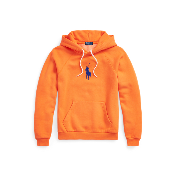 Polo ralph lauren orange hoodie hotsell