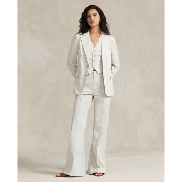 Pantalon évasé chino stretch