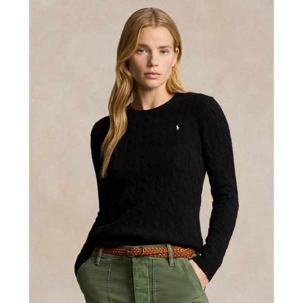 Women s Black Jumpers Cardigans Ralph Lauren UK