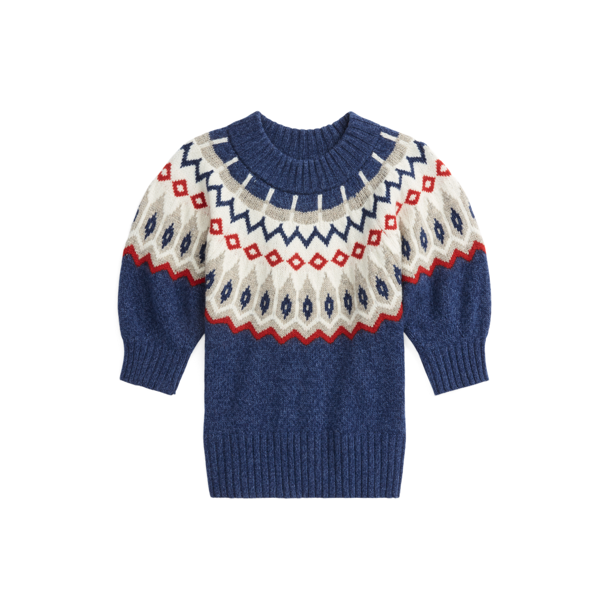 Fair Isle Puff-Sleeve Sweater | Ralph Lauren