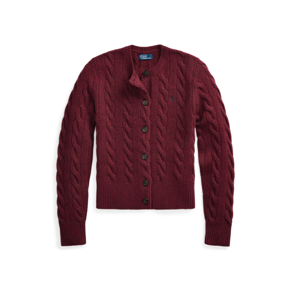 Polo Ralph Lauren Cable-Knit Wool-Cashmere Cardigan