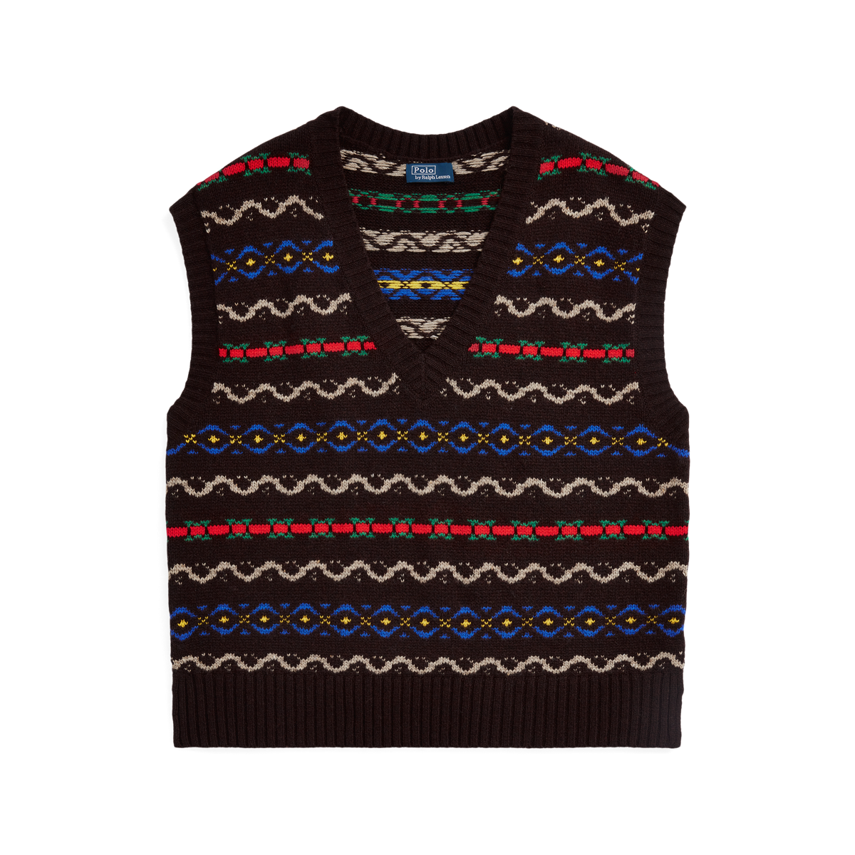 Lauren Ralph Lauren Women's Fair Isle V-Neck Sweater Vest - Macy's