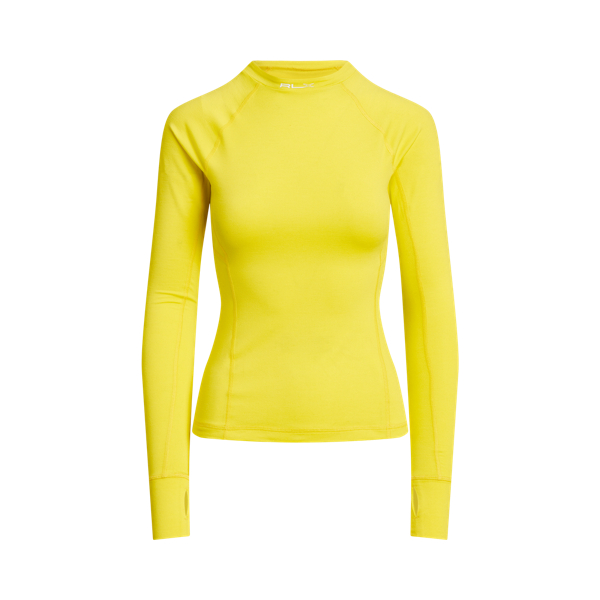 Logo Jersey Long-Sleeve Mockneck Tee