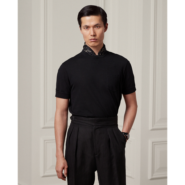 Cotton-Blend Pique Pocket T-Shirt
