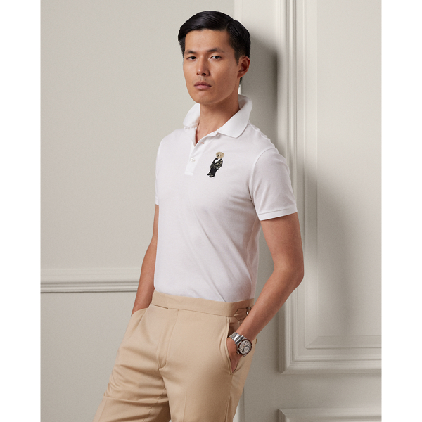 Custom Slim Polo Bear Pique Polo Shirt
