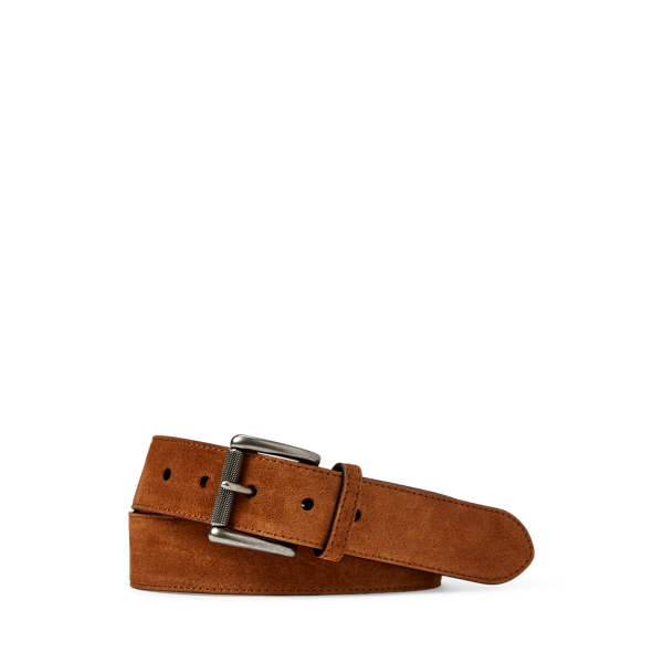 Suede Roller-Buckle Belt Purple Label 1