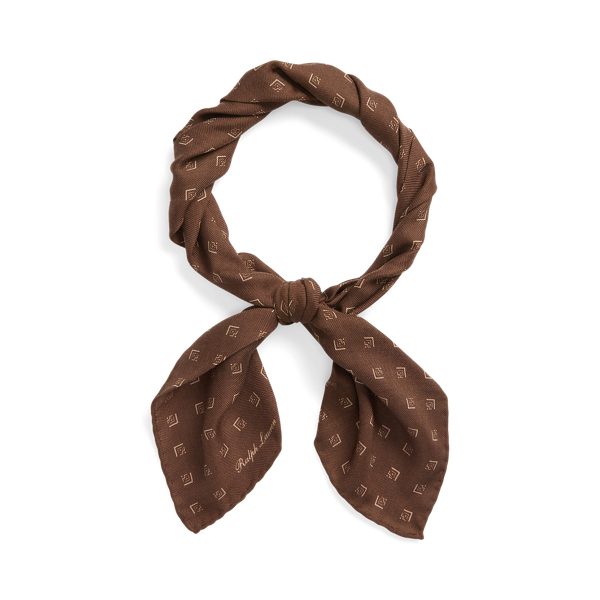 Geometric Cashmere-Silk Neckerchief