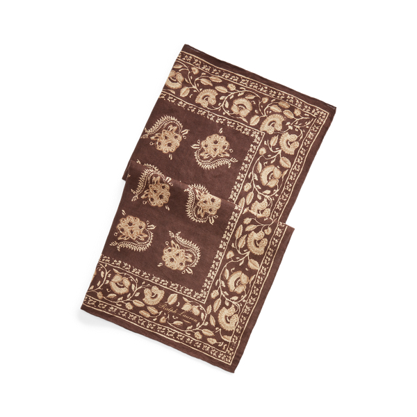 Paisley Linen Scarf